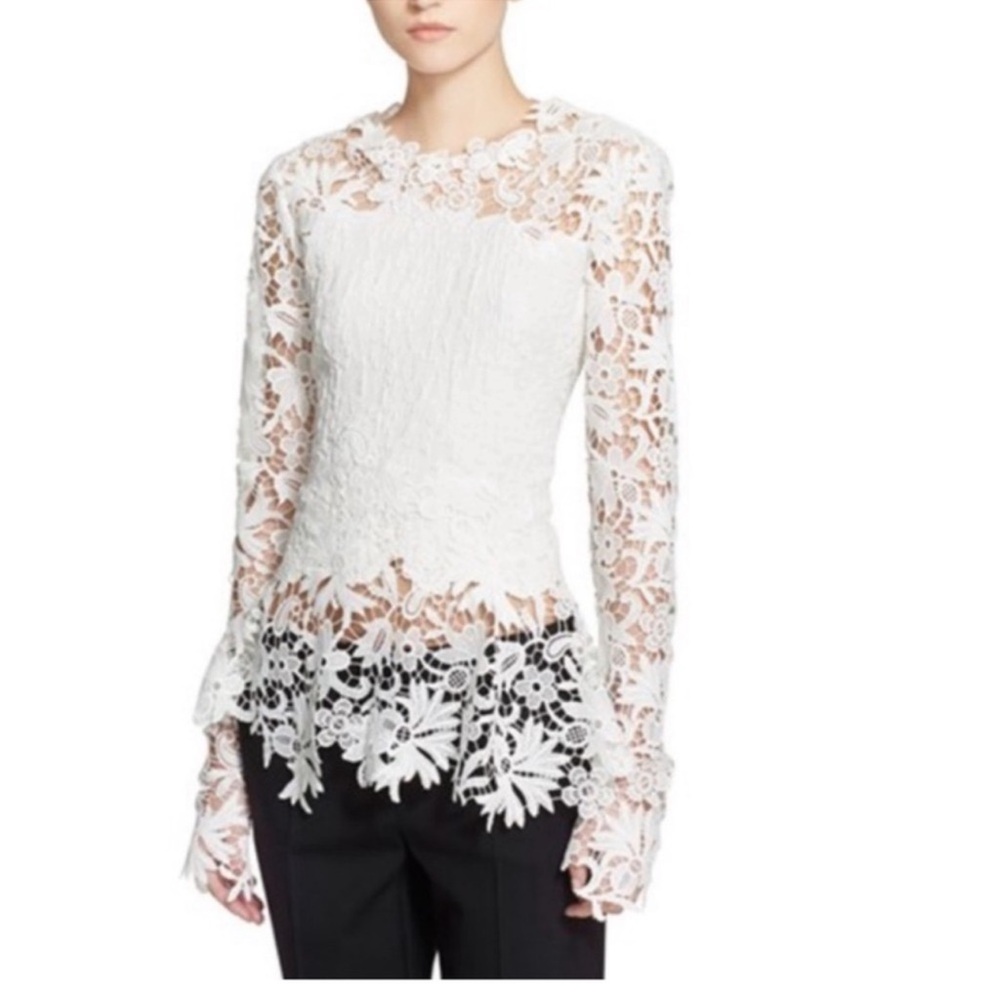 Gorgeous lace top by Oscar De La Renta